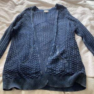 lightweight cable knit cardigan